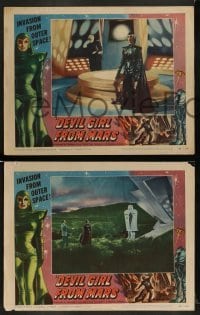1x165 DEVIL GIRL FROM MARS 4 LCs 1955 sexy alien Patricia Laffan shown in all scenes, complete set!