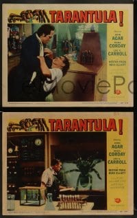 1x167 TARANTULA 3 LCs 1955 men fighting, cattle skeletons & giant spider in laboratory!