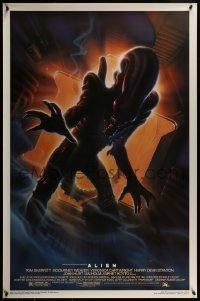 1y088 ALIEN style A Kilian 1sh R1994 Ridley Scott outer space classic, cool different Alvin art!