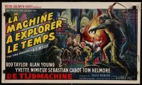 1y193 TIME MACHINE Belgian 1960 H.G. Wells, George Pal, great different sci-fi artwork!