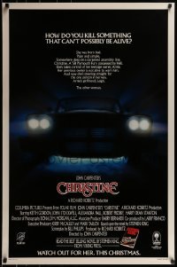 1y095 CHRISTINE advance 1sh 1983 written by Stephen King, directed by John Carpenter, killer car!