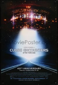 1y096 CLOSE ENCOUNTERS OF THE THIRD KIND advance video/theatrical 1sh R2017 Spielberg's classic!