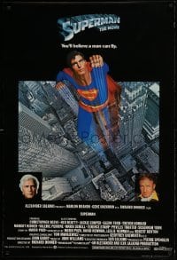 1y144 SUPERMAN English 1sh 1978 comic book hero Christopher Reeve, Gene Hackman & Brando!