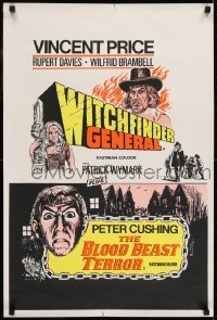 1y145 CONQUEROR WORM/VAMPIRE-BEAST CRAVES BLOOD English double crown 1970s cool & rare double-bill!