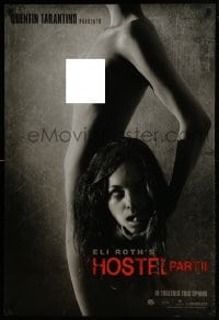 1y111 HOSTEL PART II int'l teaser DS 1sh 2007 Bijou Philips holding decapitated head, ultra rare!