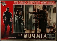 1y164 MUMMY Italian 19x27 pbusta 1959 Hammer horror, Christopher Lee as creature with Furneaux!