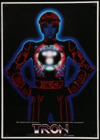 1y301 TRON Japanese 1982 Bruce Boxleitner in title role in red suit, all English design!