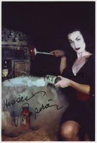 1y355 PLAN 9 FROM OUTER SPACE color 10x15 RE-STRIKE photo 2010s c/u of Vampira with blood & acid!
