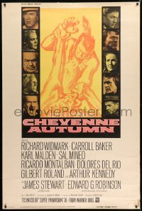 1z228 CHEYENNE AUTUMN style Z 40x60 1964 John Ford directed, Carroll Baker w/ Native Americans!
