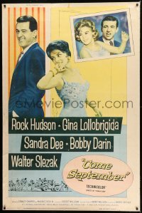 1z230 COME SEPTEMBER style Z 40x60 1961 Sandra Dee, sexy Gina Lollobrigida, Rock Hudson, Bobby Darin!