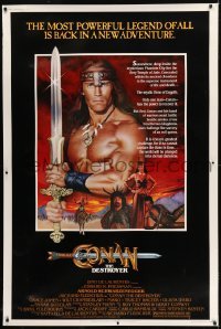 1z231 CONAN THE DESTROYER 40x60 1984 Arnold Schwarzenegger is the most powerful legend of all!