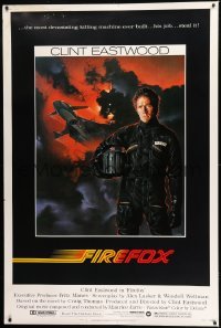 1z237 FIREFOX 40x60 1982 cool Charles deMar art of killing machine & Clint Eastwood!