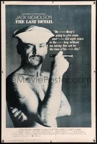 1z253 LAST DETAIL 40x60 1973 foul-mouthed sailor Jack Nicholson w/cigar!