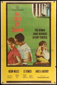 1z255 LONG, HOT SUMMER style Y 40x60 1958 Paul Newman, Joanne Woodward, Faulkner, directed by Ritt!