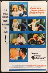1z260 MOVE OVER, DARLING style Y 40x60 1964 many images of James Garner & pretty Doris Day!