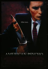 1z322 AMERICAN PSYCHO 1sh 2000 psychotic yuppie killer Christian Bale, from Ellis novel!