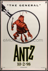 1z328 ANTZ advance 1sh 1998 Woody Allen, computer animated, Gene Hackman is The General!