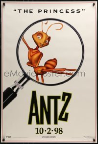 1z329 ANTZ advance 1sh 1998 Woody Allen, computer animated, Sharon Stone is the Princess!