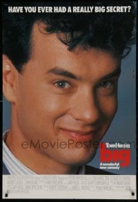 1z391 BIG 1sh 1988 great close-up of Tom Hanks who has a really big secret!