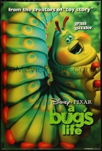 1z419 BUG'S LIFE teaser DS 1sh 1998 Walt Disney, Pixar CG cartoon, giant caterpillar!