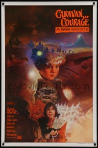 1z426 CARAVAN OF COURAGE style A int'l 1sh 1984 An Ewok Adventure, Star Wars, Kazuhiko Sano!
