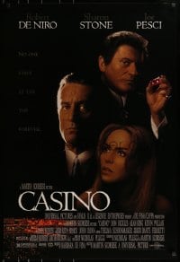1z429 CASINO 1sh 1995 Martin Scorsese, Robert De Niro & Sharon Stone, Joe Pesci, cast image!