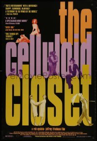 1z433 CELLULOID CLOSET 1sh 1996 documentary about homosexuals in Hollywood!
