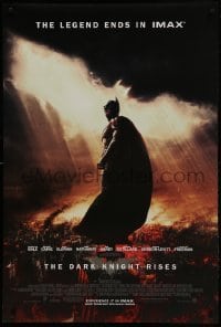 1z468 DARK KNIGHT RISES IMAX DS 1sh 2012 Christian Bale as Batman, different image printed by IMAX!