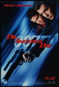 1z481 DIE ANOTHER DAY teaser DS 1sh 2002 Pierce Brosnan as James Bond & Halle Berry as Jinx!