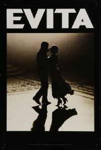 1z500 EVITA teaser 1sh 1996 great image of Madonna as Eva Peron and Antonio Banderas dancing!