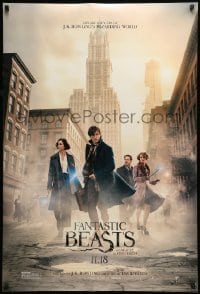 1z505 FANTASTIC BEASTS & WHERE TO FIND THEM teaser DS 1sh 2016 Yates, J.K. Rowling, Ezra Miller!