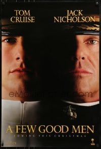1z513 FEW GOOD MEN teaser 1sh 1992 best close up of Tom Cruise & Jack Nicholson!