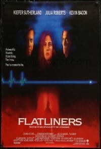 1z519 FLATLINERS English 1sh 1990 Kiefer Sutherland, Julia Roberts, Kevin Bacon, Baldwin!