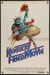 1z645 KENTUCKY FRIED MOVIE 1sh 1977 John Landis directed comedy, wacky tennis shoe art!