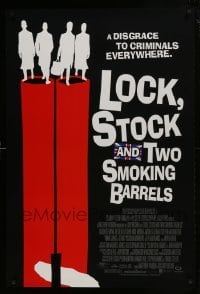 1z694 LOCK, STOCK & TWO SMOKING BARRELS DS 1sh 1998 Guy Ritchie English crime comedy, great art!