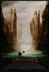 1z697 LORD OF THE RINGS: THE FELLOWSHIP OF THE RING advance 1sh 2001 J.R.R. Tolkien, Argonath!