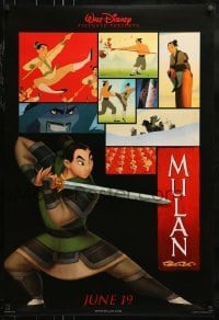 1z745 MULAN advance DS 1sh 1998 June 19 style, Walt Disney Ancient China cartoon, training images!
