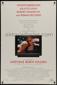 1z751 NATURAL BORN KILLERS DS 1sh 1994 Oliver Stone, Woody Harrelson & Juliette Lewis on TV!