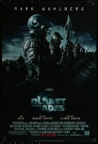1z780 PLANET OF THE APES style C advance DS 1sh 2001 Tim Burton, great image of huge ape army!