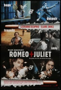 1z824 ROMEO & JULIET style C int'l DS 1sh 1996 Leonardo DiCaprio, Claire Danes, Baz Luhrmann!