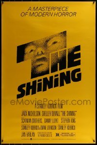 1z843 SHINING restrike 1sh 1980s studio restrike, Stephen King & Stanley Kubrick horror, Saul Bass!