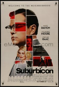 1z910 SUBURBICON advance DS 1sh 2017 Matt Damon, Julianne Moore, Noah Jupe, Isaac, top cast montage!