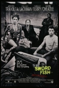 1z921 SWORDFISH int'l 1sh 2001 John Travolta, Hugh Jackman, Don Cheadle, super-sexy Halle Berry!