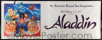 1z095 ALADDIN vinyl banner 1993 classic Walt Disney Arabian fantasy cartoon, cast image!
