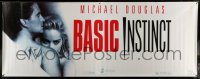 1z102 BASIC INSTINCT vinyl banner 1992 Paul Verhoeven directed, Michael Douglas & Sharon Stone!