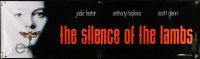 1z127 SILENCE OF THE LAMBS vinyl banner 1991 image of Jodie Foster with moth over mouth!