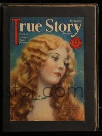 1z014 THELMA TODD 12x15 scrapbook 1930s movie magazine stories with lots of pictures on 46 pages!