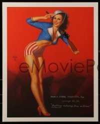 1z063 GREAT AMERICAN PIN-UP 8 16x20 art prints 1990s great cheesecake pin-up art by Moran & others!