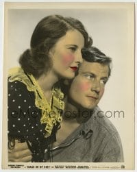 2a033 BANJO ON MY KNEE color 8x10.25 still 1936 great portrait of Joel McCrea & Barbara Stanwyck!