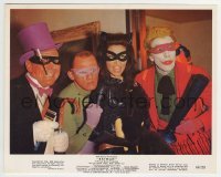 2a035 BATMAN color 8x10 still 1966 Penguin Meredith, Riddler Gorshin, Catwoman Meriwether & Joker!